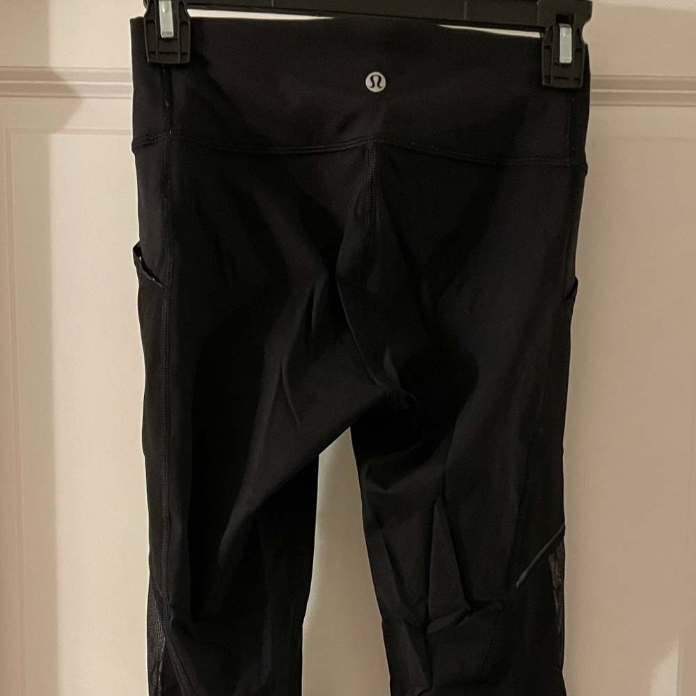 Lululemon legging with mesh/sheer detail